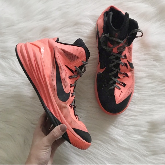 neon orange hyperdunks